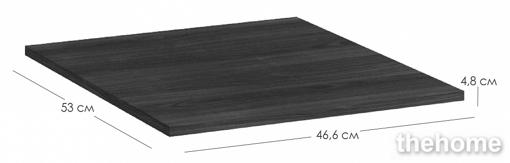 Комплект полок для однодверного шкафа R-Home Сканди  Грей/Сапфир - 3