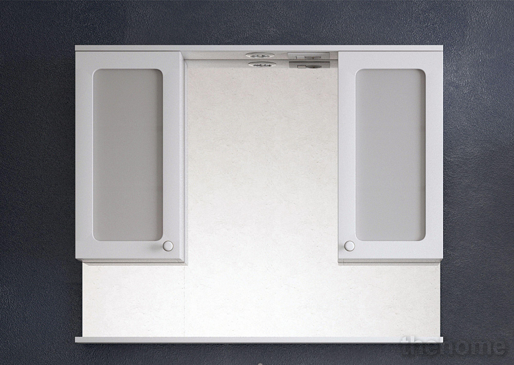 Зеркальный шкаф Corozo Прованс 105С SD-00000469 белый - TheHome