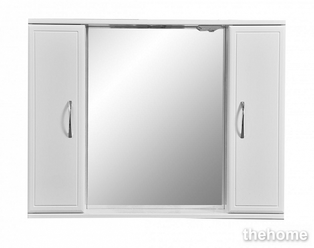 Зеркальный шкаф Stella Polar Концепт 80/C SP-00000059 80 см с подсветкой, белый - TheHome