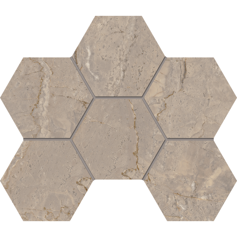 Мозаика BR02 Hexagon 25x28,5 непол. - TheHome