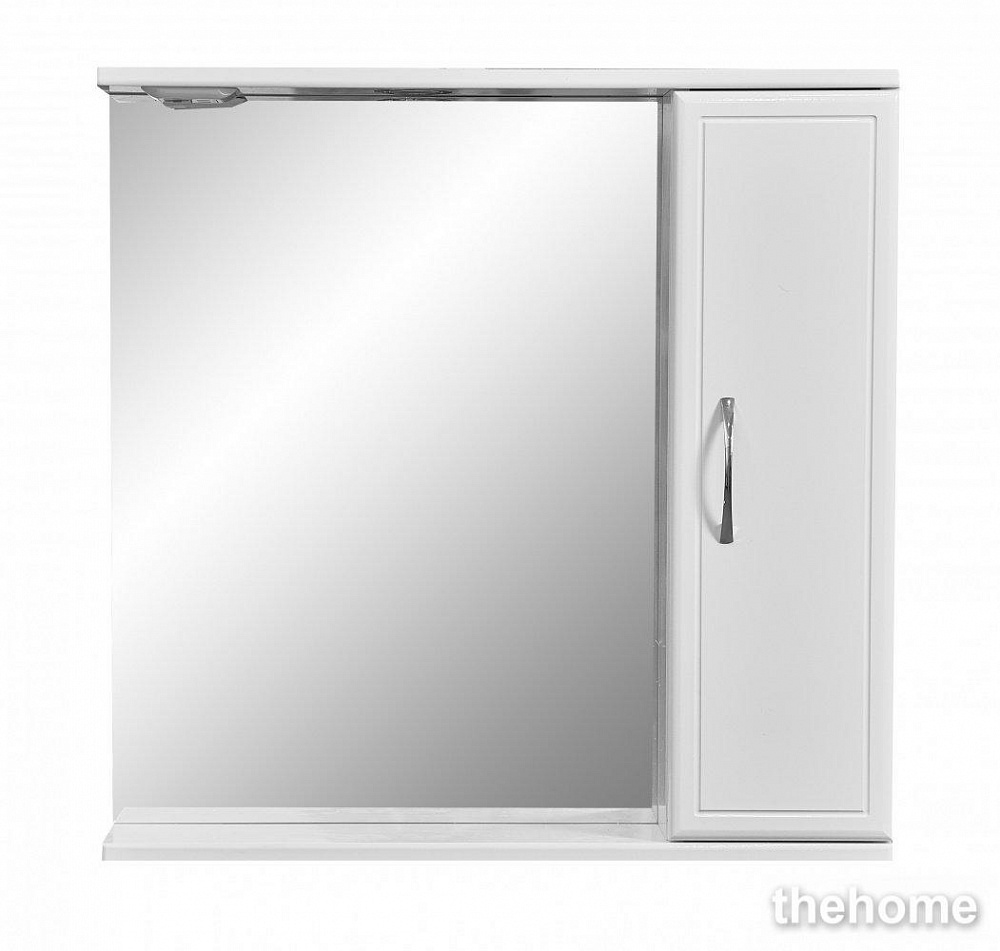 Зеркальный шкаф Stella Polar Концепт 70/C SP-00000127 70 см с подсветкой, правый, белый - TheHome