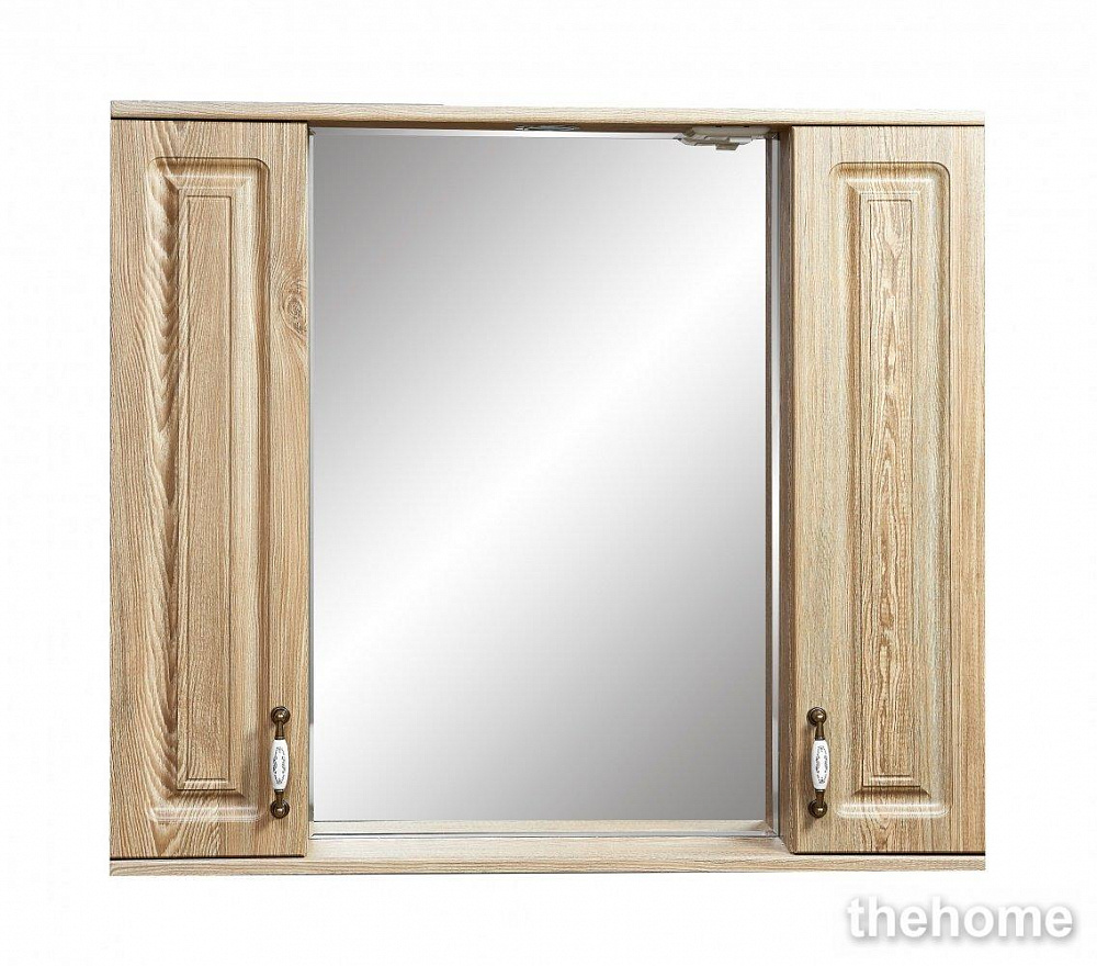 Зеркальный шкаф Stella Polar Кармела 90/C SP-00000183 90 см, карпатская ель - TheHome