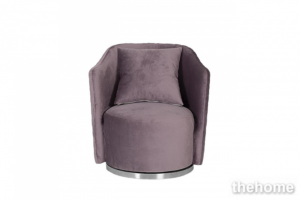 Кресло Verona вращающееся, велюр лиловый Bel13/хром 70*77*80см Garda Decor - TheHome