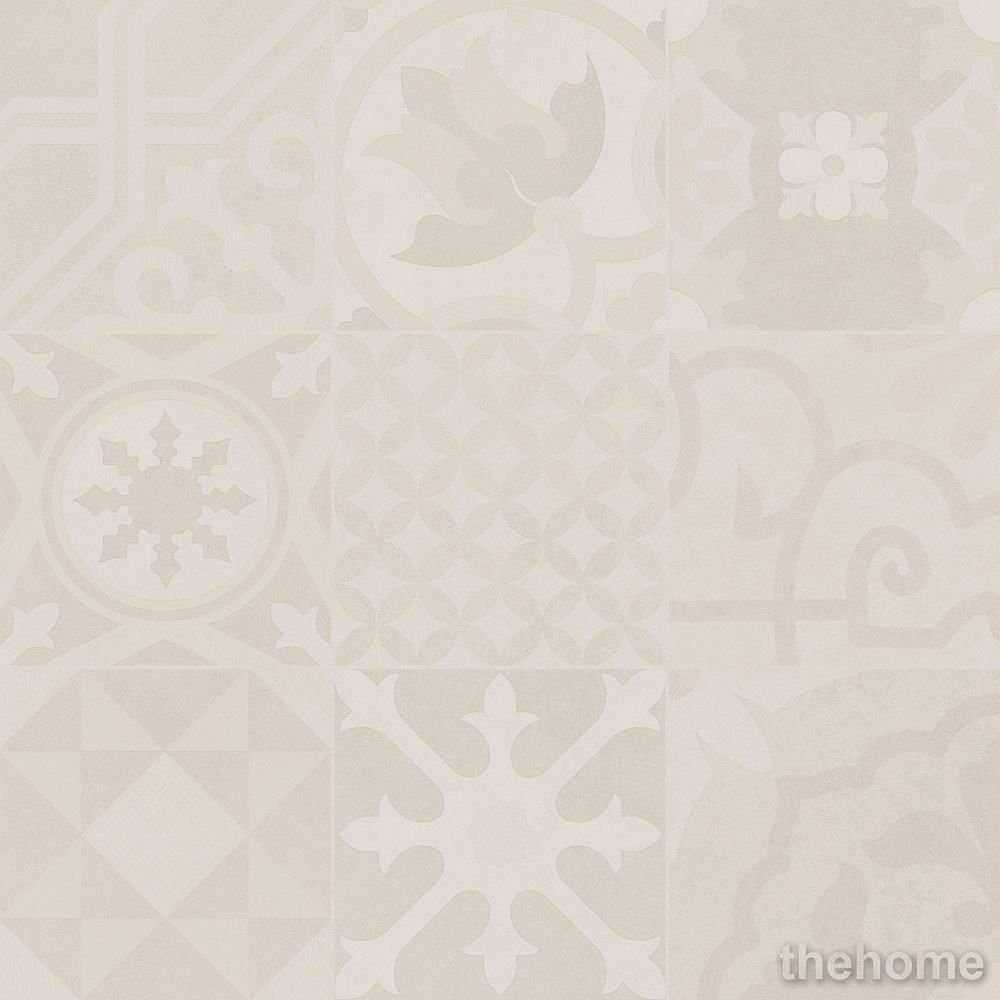 Керамогранит Dover Patchwork Ivory  P 61x61 NR Mat  1 - TheHome