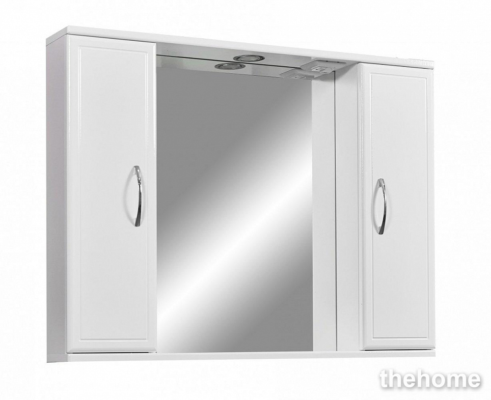 Зеркальный шкаф Stella Polar Концепт 80/C SP-00000059 80 см с подсветкой, белый - 4