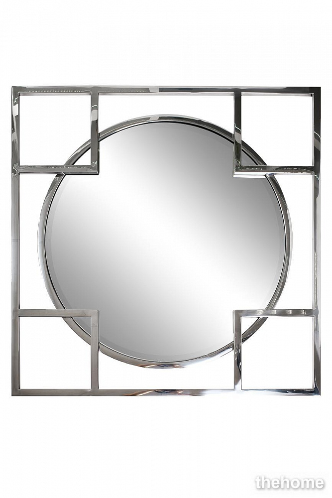 KFE1120 Зеркало квадратное в металл. раме цвет хром 83*83см Garda Decor - TheHome