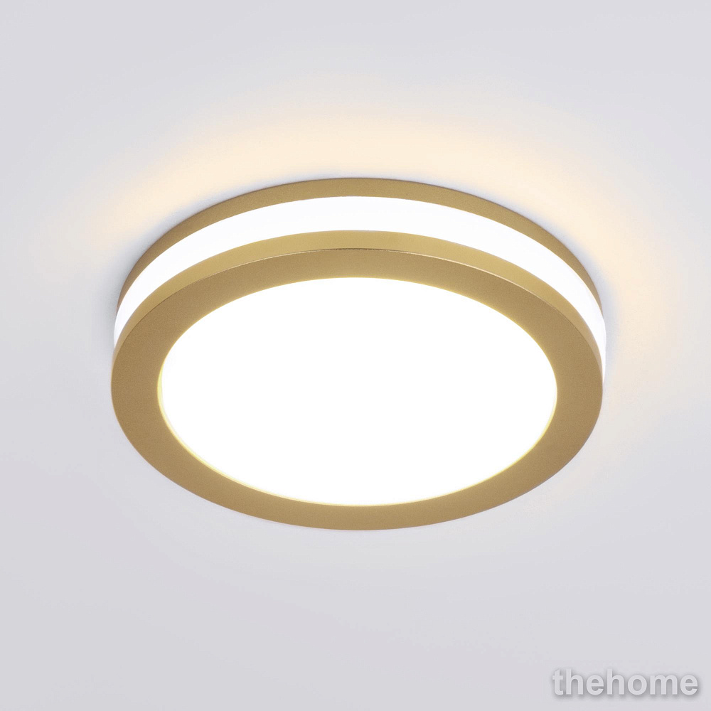 Встраиваемый светодиодный светильник золото мат Elektrostandard Aster DSKR80 5W 4200K 4690389041303 - TheHome