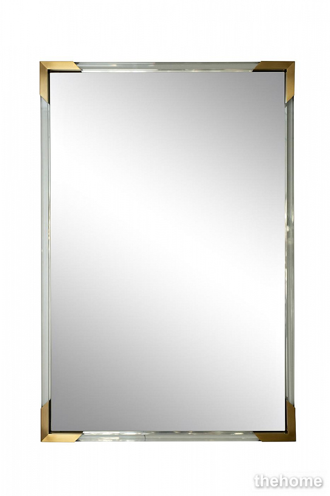 19-OA-9144  Зеркало прямоугольное с золотыми вставками 61*92см Garda Decor - TheHome