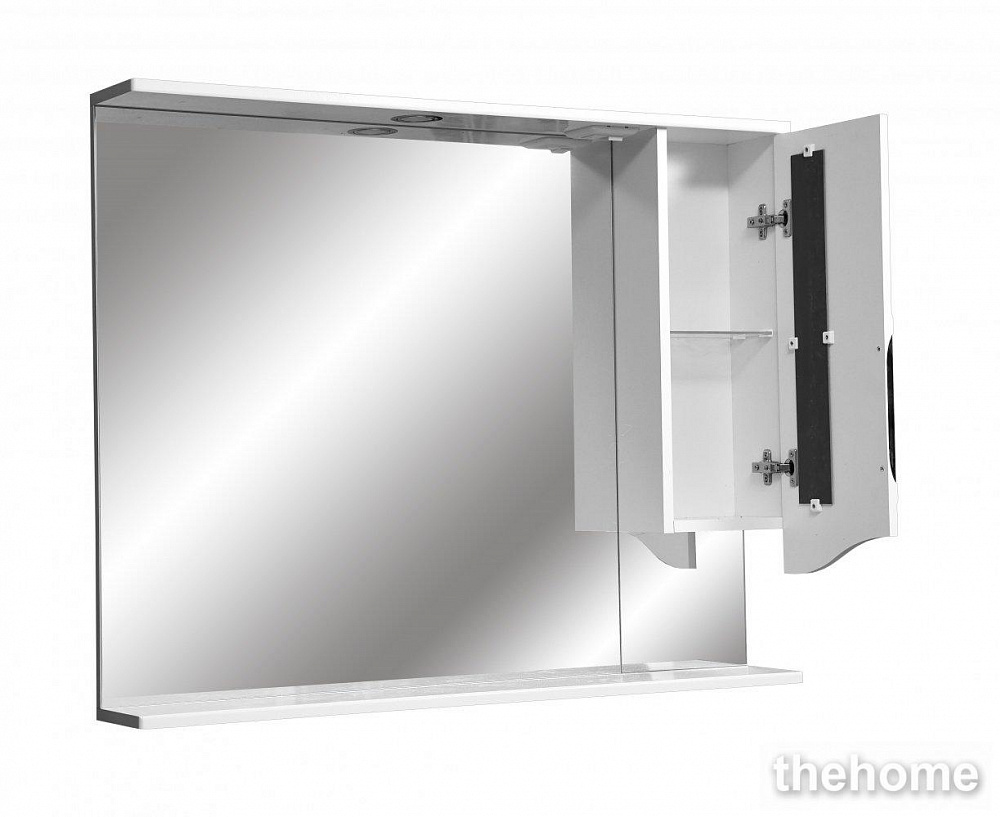 Зеркальный шкаф Stella Polar Сильва 100/C SP-00000207 100 см с подсветкой, белый - 3