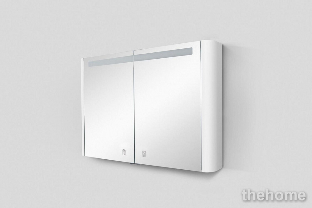 Зеркальный шкаф Am.Pm Sensation M30MCX1001WG, цвет - белый глянец, с подсветкой, 100 см - TheHome