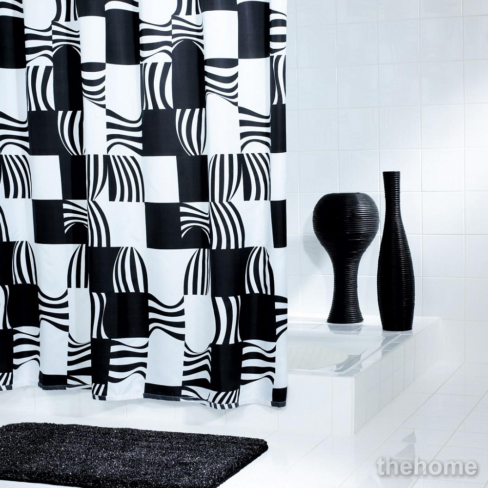 Штора для ванных комнат Ridder Swing черная - TheHome