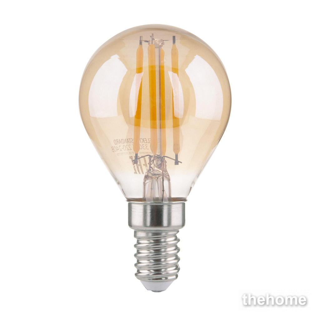 Лампа светодиодная филаментная Elektrostandard E14 6W 3300K матовая 4690389041389 - 3