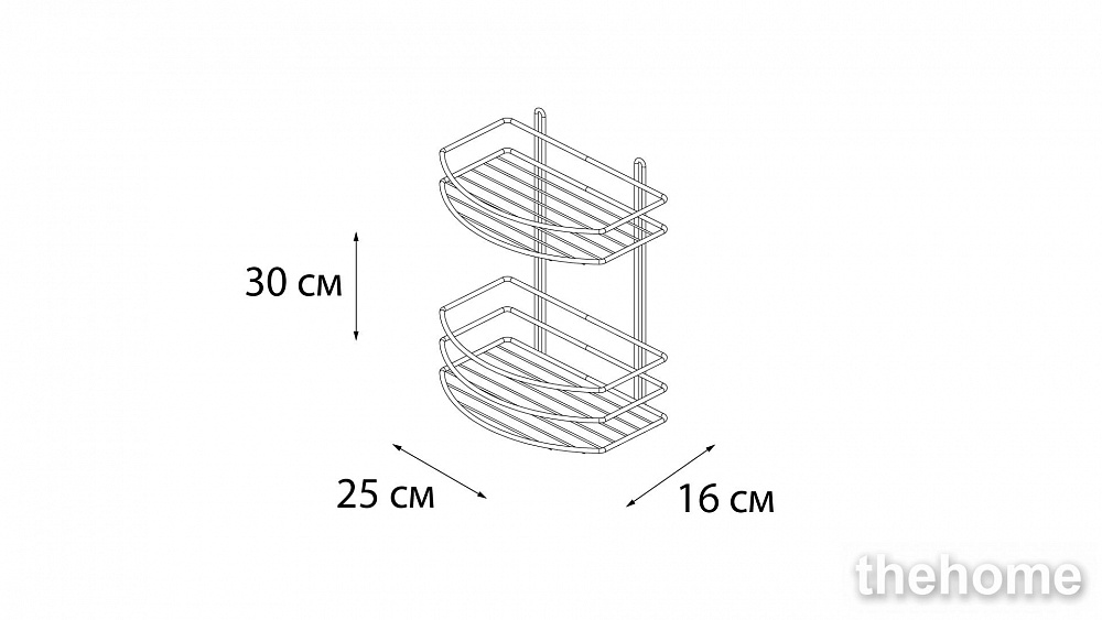 Полка Fixsen FX-720-2 хром - 3