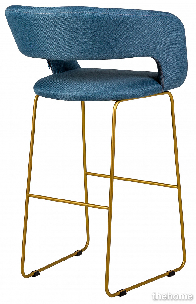 Кресло полубарное R-Home Hugs Синий/Link Золото - 5