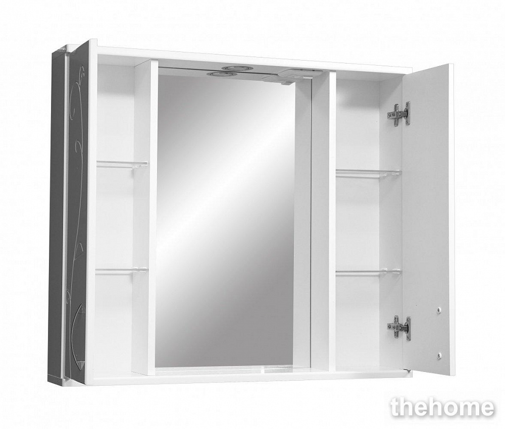 Зеркальный шкаф Stella Polar Фантазия 80/C SP-00000226 80 см с подсветкой, белый - 3