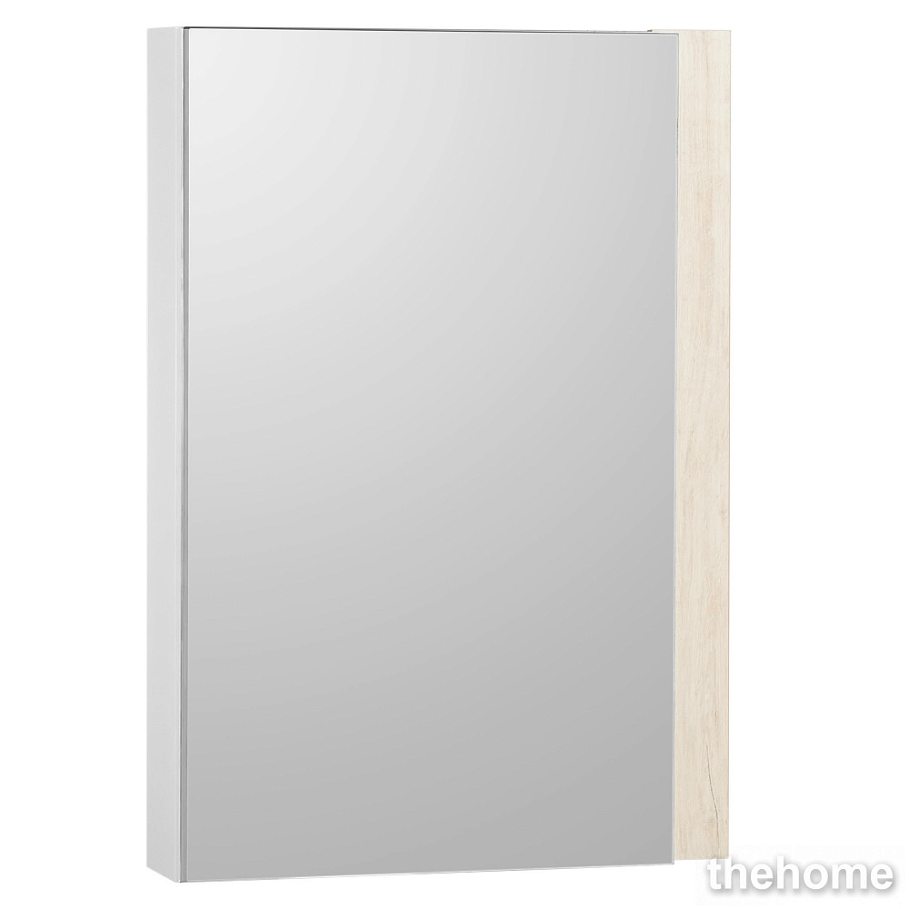 Зеркальный шкаф 55 см Aquaton Кантри 55 1A257702AHB20, белый / дуб верона - TheHome