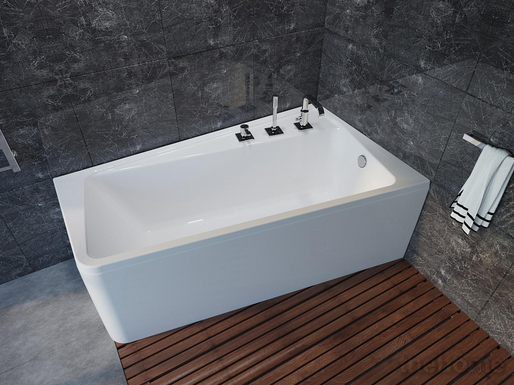 Акриловая ванна 1MarKa Direct, асимметричная 170x100 см R - 3
