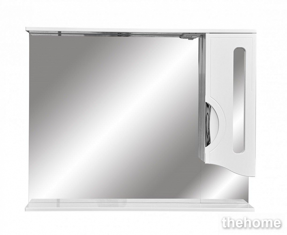 Зеркальный шкаф Stella Polar Сильва 100/C SP-00000207 100 см с подсветкой, белый - TheHome