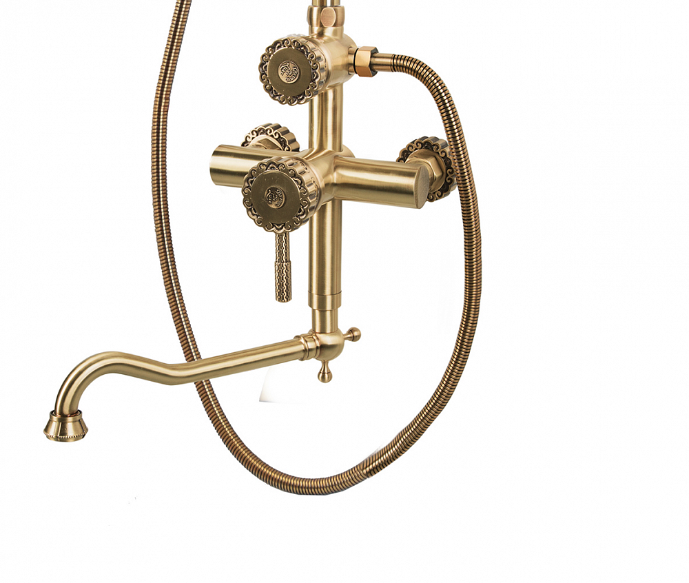 Комплект одноручковый для ванны и душа Bronze de Luxe Windsor 10120DF/1 - 2