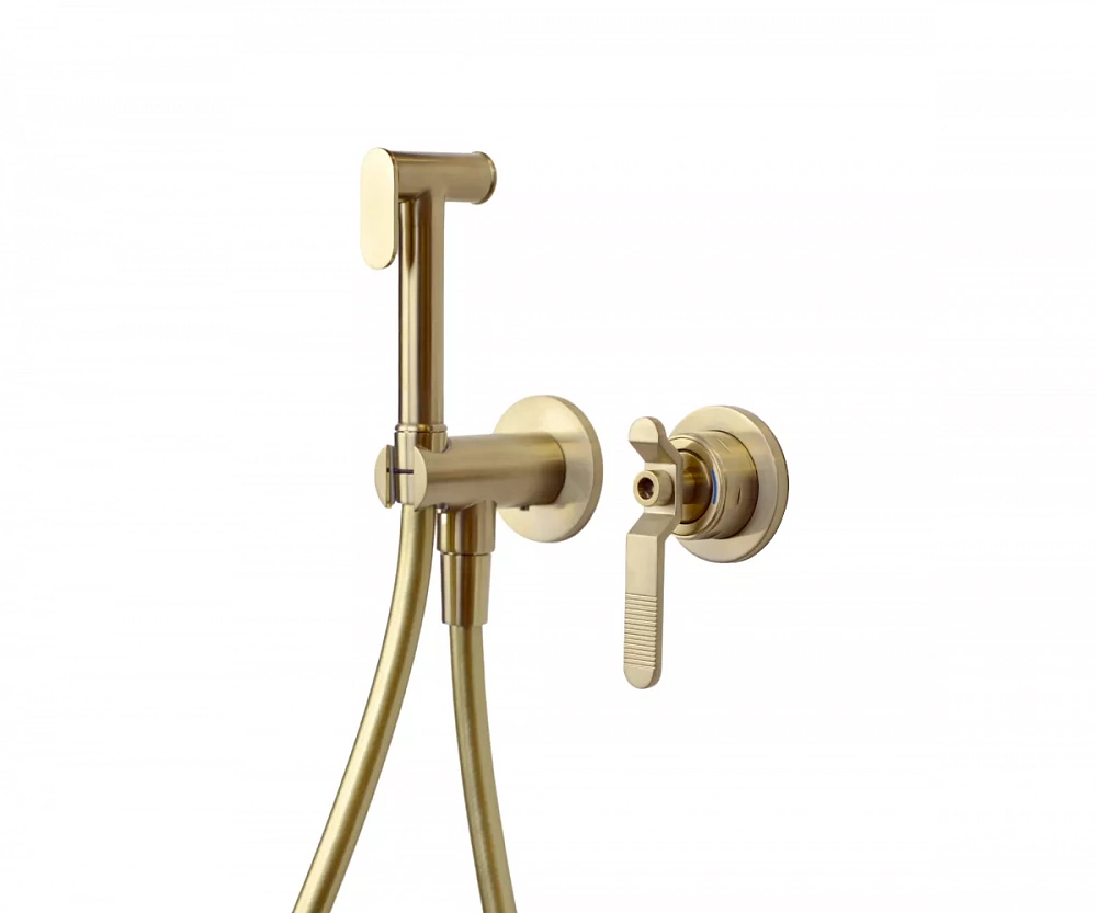 Гигиенический душ комплект Bronze de Luxe 1760'S LOFT матовое золото 3253CG - TheHome