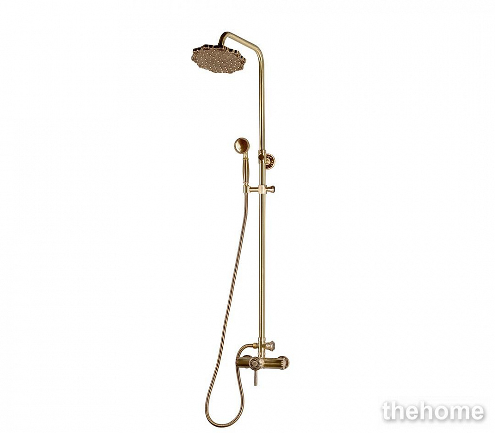 Комплект для душевой без излива душ "Цветок" Bronze de Luxe Windsor 10118/1F - TheHome