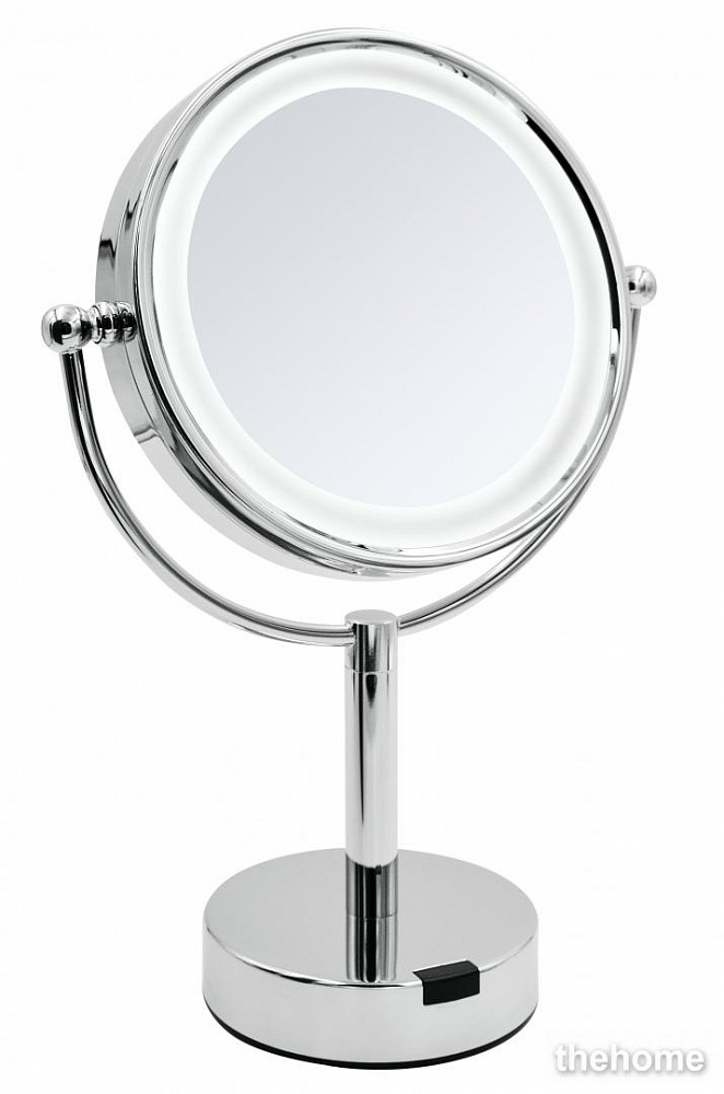 Зеркало косметическое настольное Ridder Aurora 1х/5х-увеличение, хром - TheHome