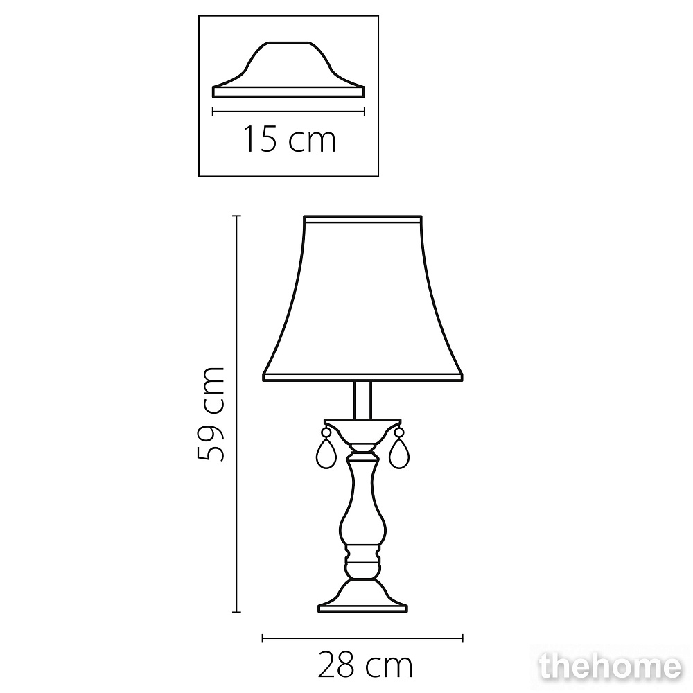 Настольная лампа Lightstar Princia 726911 - 3