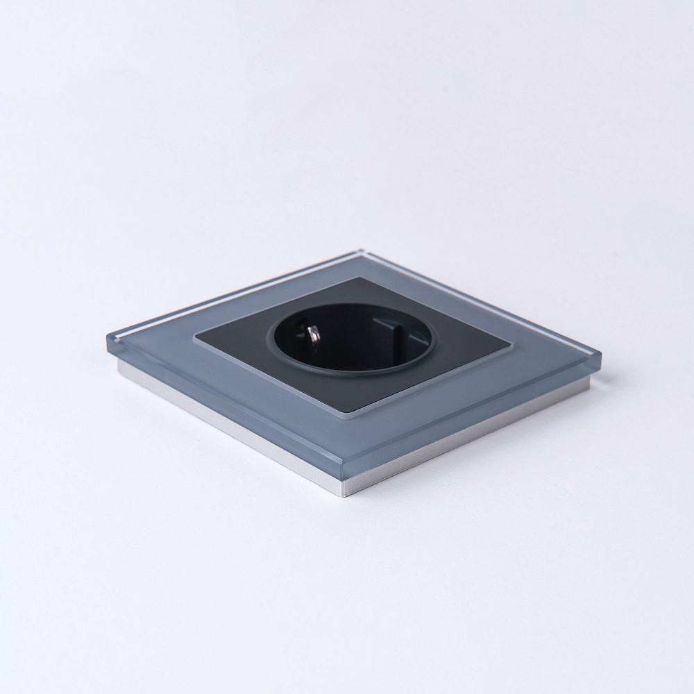 Рамка на 1 пост серый,стекло Werkel Favorit W0011115 - 3