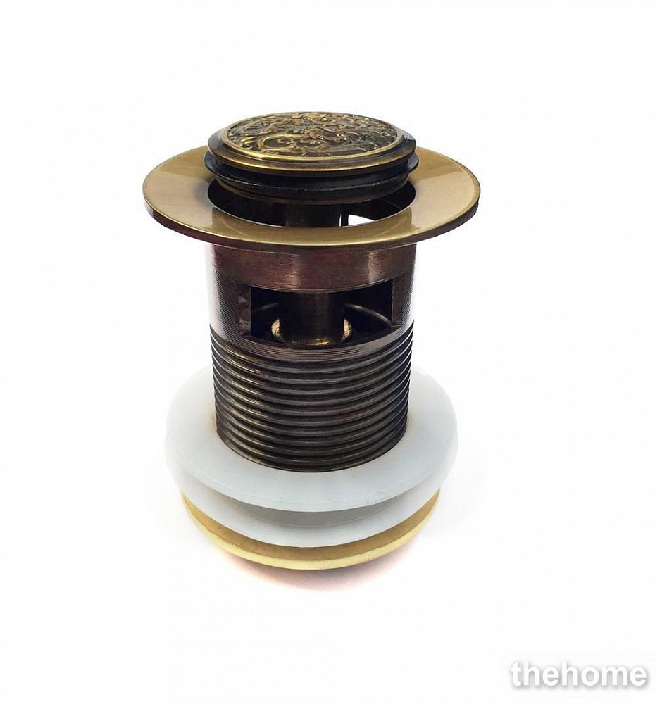 Донный клапан без перелива для раковины Bronze de Luxe Узоры 21964/1 - TheHome