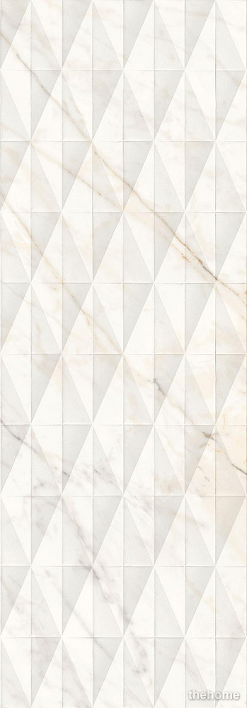 Плитка Allmarble Wall Golden White Struttura Pave Lux 3D 40х120 - TheHome