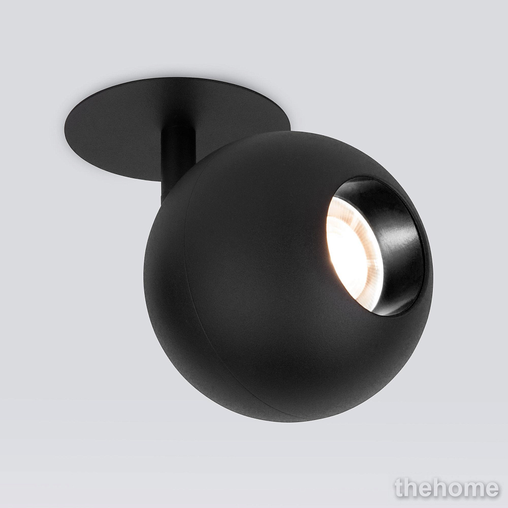 Встраиваемый светодиодный светильник черный Elektrostandard Ball 9926 LED 4690389169854 - 4