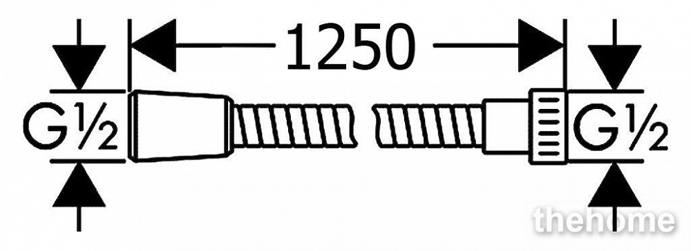 Душевой шланг Hansgrohe Metaflex 28262000 - 4