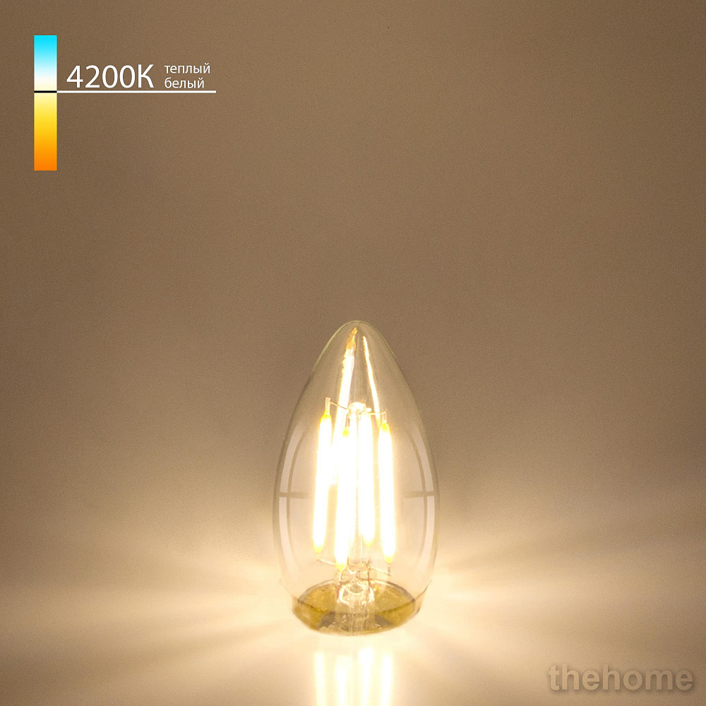 Лампа светодиодная филаментная Elektrostandard E27 7W 4200K прозрачная 4690389041501 - TheHome