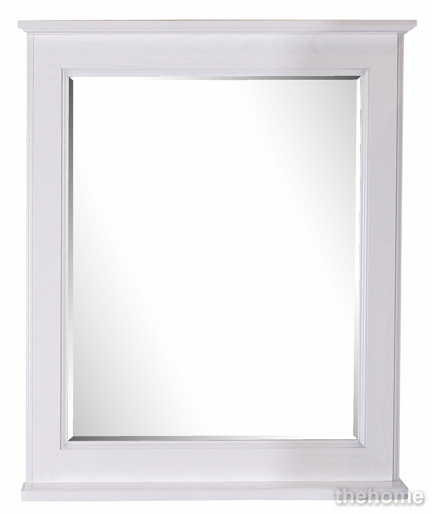 Зеркало ASB-Woodline Прато 70 9645 белый (патина серебро) - TheHome