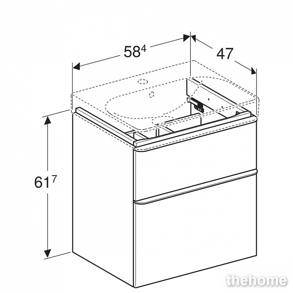 Комплект мебели Geberit Smyle для компактных ванных, 529.352.JR.6 - 9