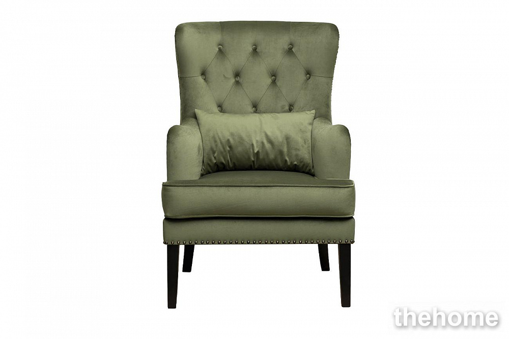 Кресло Rimini велюр зеленый Colton 008-ZEL 74*84*104см с подушкой Garda Decor - TheHome