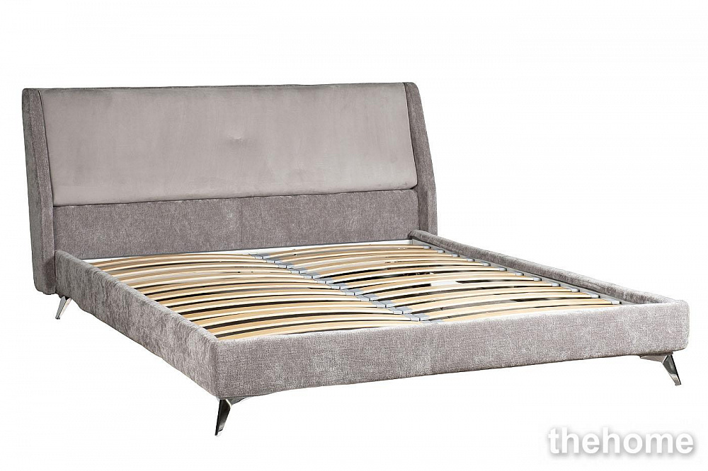 Кровать Michelle без под.мех. серый Ant542+Mav16 183*230*99см Garda Decor - 2