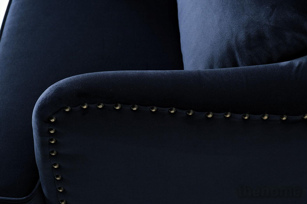 Кресло Rimini велюр синий Bel18 74*84*104см с подушкой Garda Decor - 6