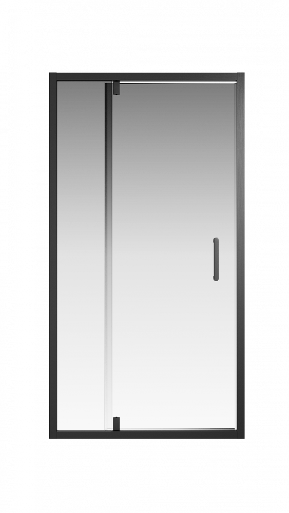 Душевая дверь Creto Astra 121-WTW-100-C-B-6 стекло прозрачное профиль черный, 100х195 см - TheHome
