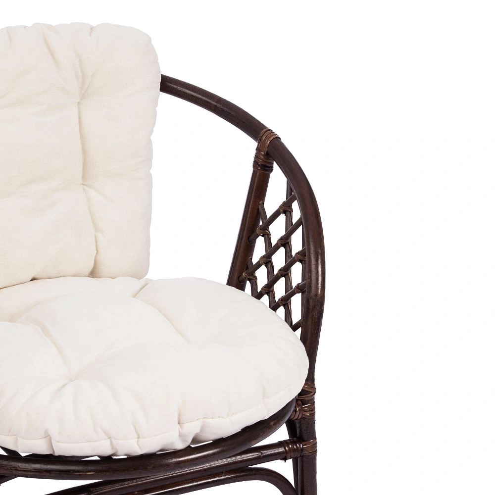 Комплект для отдыха BAHAMA (диван + 2 кресла + стол со стеклом) /с подушками/ TetChair 15383 - 10