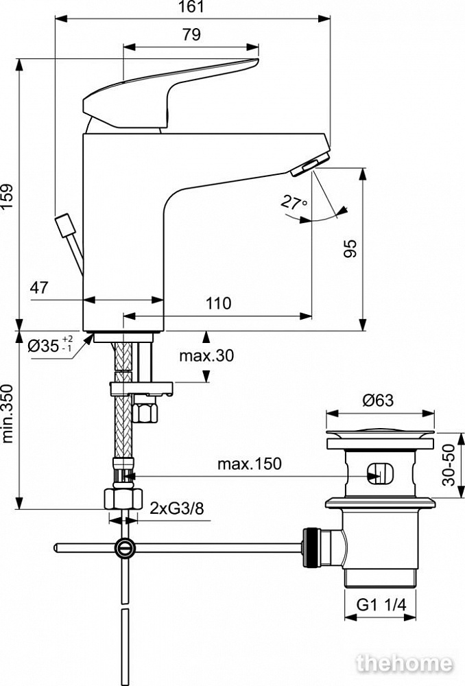 Душевой комплект Ideal Standard Ceraflex BD001AA - 7