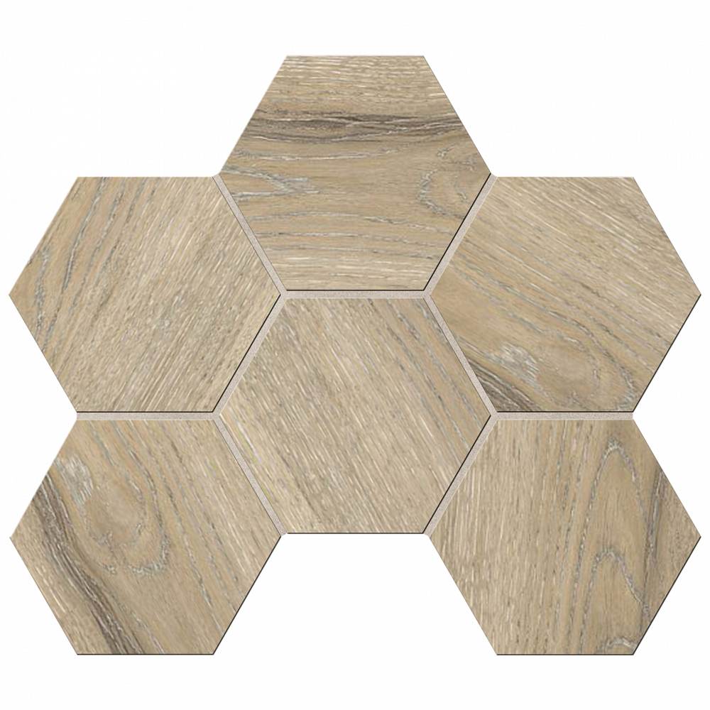 Мозаика DA02 Hexagon 25x28,5 непол. 10 мм - TheHome