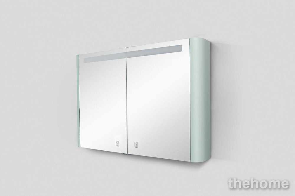 Зеркальный шкаф Am.Pm Sensation M30MCX1001GG, 100 см, с подсветкой, мятный - TheHome