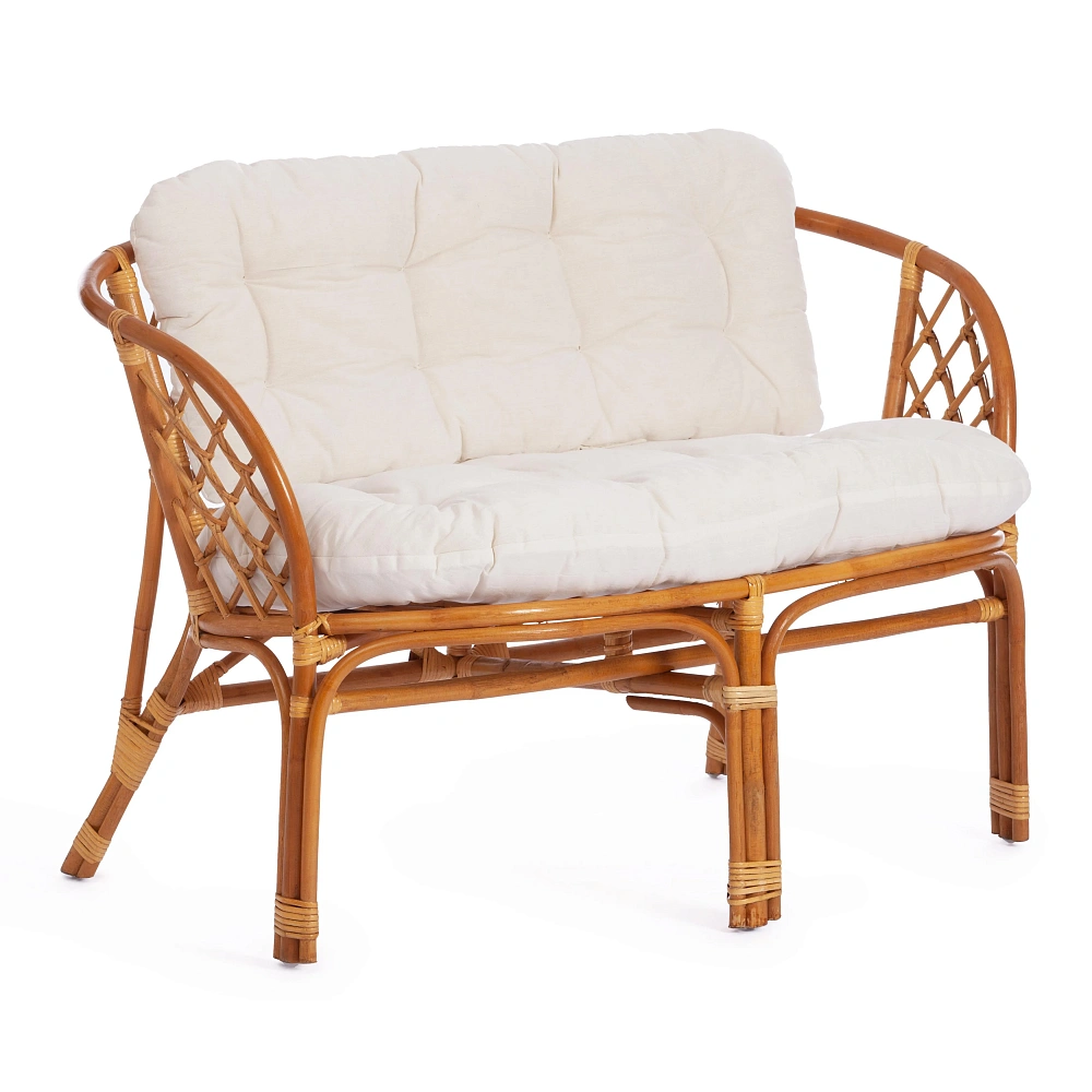 Комплект для отдыха BAHAMA (диван + 2 кресла + стол со стеклом) /с подушками/ TetChair 10090 - 2
