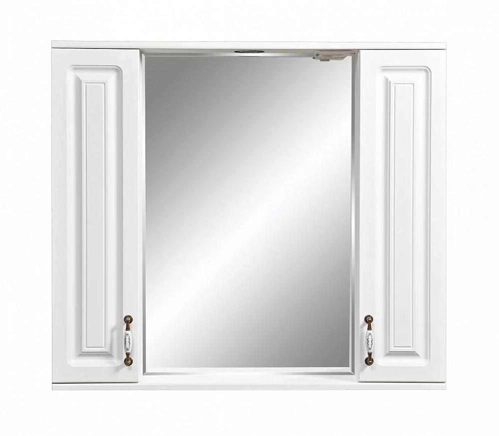 Зеркальный шкаф Stella Polar Кармела 90/C SP-00000186 90 см, ольха белая - TheHome