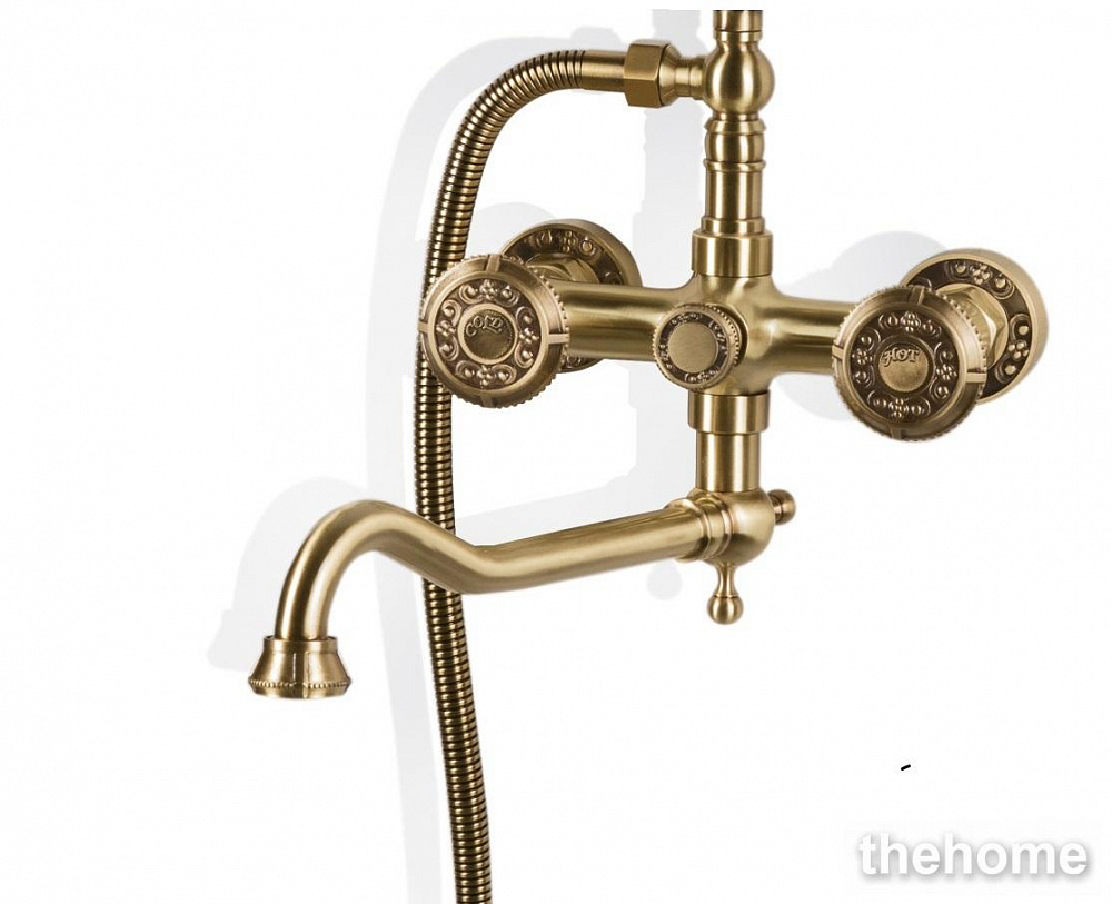 Комплект двухручковый для ванны и душа Bronze de Luxe ROYAL 10121DR - 5