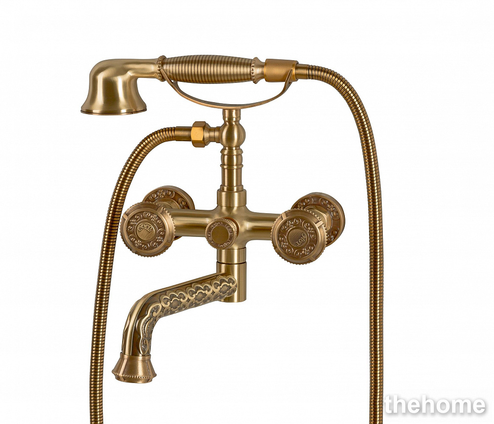 Смеситель для ванной излив 25 см Bronze de Luxe ROYAL 10119P - TheHome