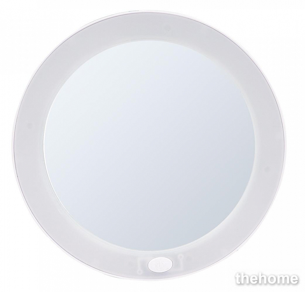 Зеркало косметическое Ridder Mulan на присосках 5х-увеличение, белый - TheHome