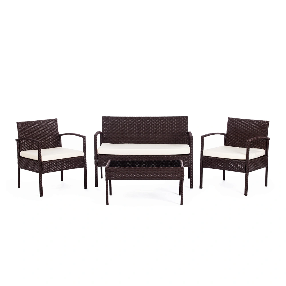 Лаундж сет (диван+2кресла+столик+подушки) (mod. 210000) TetChair 11941 - TheHome