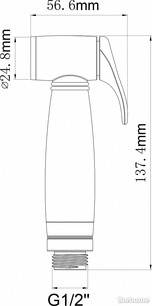 Гигиенический душ Aquanet KH21670CP - 2